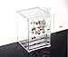 HQdeal New Acrylic Earring Display Stand Organizer Holder Earring Studs Storage Clear