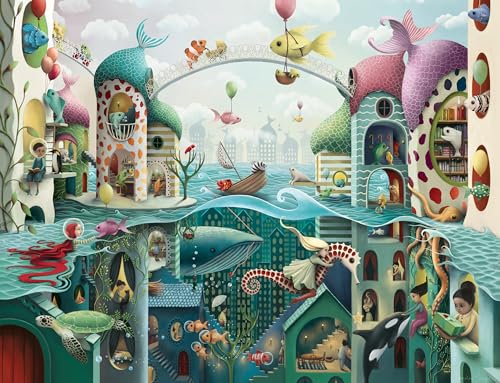 Ravensburger — Puzzle 2000 Teile, wenn Fische Laufen könnten | Puzzle 2000 Teile | Puzzle für Erwachsene und Kinder ab 14 Jahren | Geschenk für Kinder und Erwachsene | Maße 98 x 75 cm