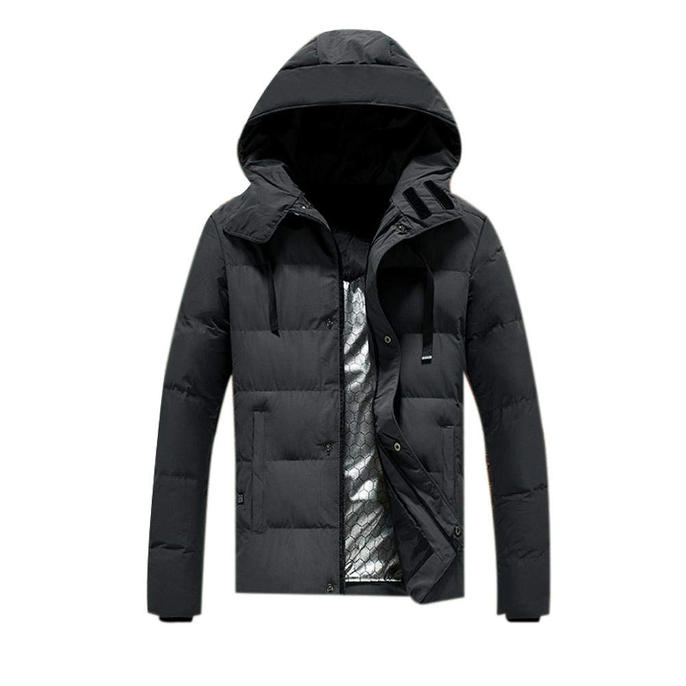 keruite Electric Heated Cotton Jacket Warmer Cloth Men, Thick Heated