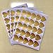 2inchx100 Pieces DIY Heart Wall Decal Vinyl Sticker for Baby Kids Children Boy Girl Bedroom Decor Removable Nursery Decoration (Matte Gold)