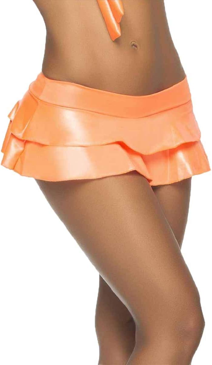 Mapalé by Espiral Women's Flirty Double Layered Ruffle Mini Skirt: Clothing