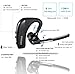Bluetooth Headset, Wireless Bluetooth Earpiece Headphones Earbuds Ear Hooks Earphones with Noise Cancelling Mic and Carrying Case for Business/Office/Driving/Truck  Support iPhone/ Android Cellphones