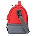 LunchBots Duplex Insulated Lunch Bag - Dual Section Design Fits LunchBots Uno, Duo, Trio, Quad, Rounds, Bento Cinco Perfectly - Roomy Thermal Lunch Bag for Kids and Adults - Red
