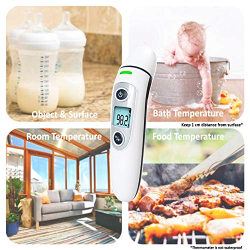 HEALTHGUARDIAN Baby Infant Infrared Digital Forehead Ear Thermometer for Babies and Adults - Accurate Medical Thermometer with Fever Indicator – Professional, Accurate, Reliable, FDA & CE Approved - Thumbnail 2