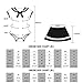 Littleforbig Cotton Romper Onesie Pajamas Bodysuit - Magical Onesie Skirt Set Black 4XL