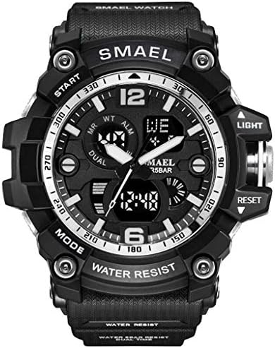 Watches for Men Hessimy Men's Digital Sports Watch LED Screen Large Face Military Watches and Waterproof Casual Luminous Electronics Watch Back Light Outdoor Simple Army Wrist Watch