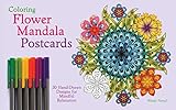 Coloring Flower Mandala Postcards: 20 Hand-Drawn Designs for Mindful Relaxation by Wendy Piersall