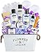 Mothers Day Gifts Lavender Essential Oil Spa Basket – Gardener Lavender Tin Gift Basket. Premium Bath Gift Basket for Birthday, Thank you, Anniversary Gift Best Holiday Spa Gift Set