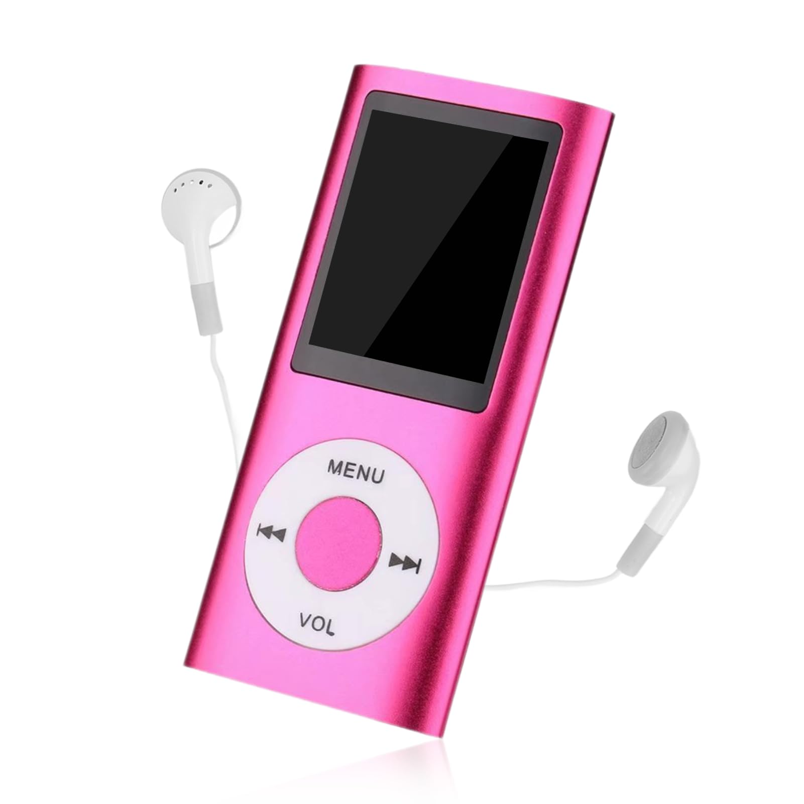 MP3 Player, 1.8in Display Portable Music Player, Support up to 64GB Memory Card, MP3/WMA/FLAC/APE/AAC/OGG/ACELP, for Students Running Walking, Earphones Included,