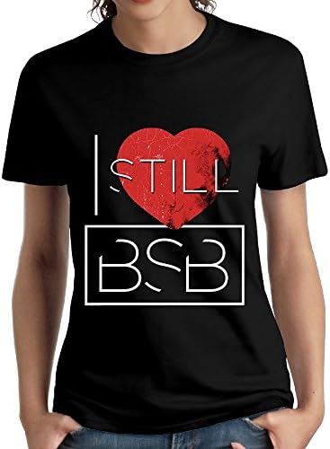 IYI Women's Backstreet Boys Larger Than Life Tour Logo Fashion T Shirt Black