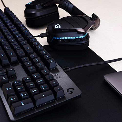 Logitech-G513-Teclado-Gaming-Mecanico-con-Reposamanos-RGB-LIGHTSYNC-Teclas-GX-Tactil-Marron-Aleacion-de-Aluminio-Teclas-F-Personalizables-Paso-de-USB-Disposicion-QWERTY-ES-CarbonNegro