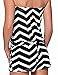Sexyshine Women's Strapless Off Shoulder Printed Beachwear Short Rompers Jumpsuits, Blackwhite , X-Large