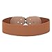 GRACE KARIN Women Plus Size Belts Wide Elastic Waistband Brown (Cl0413-5), X-Large