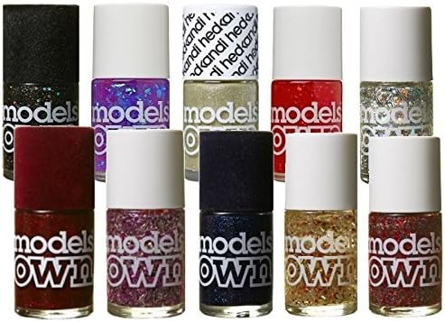 Retail ABC's Selection Of 10 X Models Own Nail Polish 14ml Bottles Available In Various Colours And Glitter Effects by Retail ABC Ltd