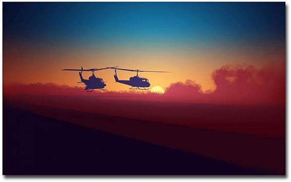 OKOUNOKO Pintura Por Conjunto Digital, Avión Al Anochecer, Regalo Para