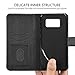 Vakoo Wallet Phone Case for Samsung Galaxy S8 Plus, Premium Flip Case and PU Leather Cover for Samsung Galaxy S8+ and Samsung Galaxy S8 Plus (6.2 inches) Black