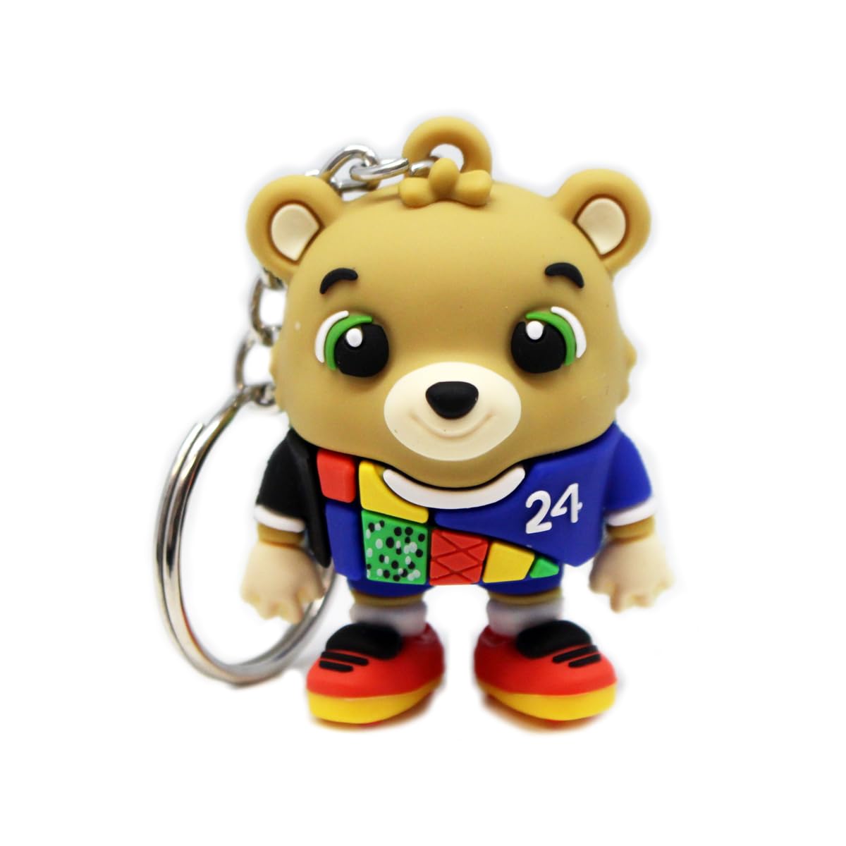 UEFA Euro 2024 - Mascot Albärt - Soft Keyring 5 cm - from 3 Years, multicoloured, 5 cm