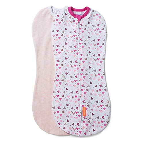 SwaddleMe by Ingenuity Compression Baby Swaddle Pod, Two-Way Zipper for Easy Di…
