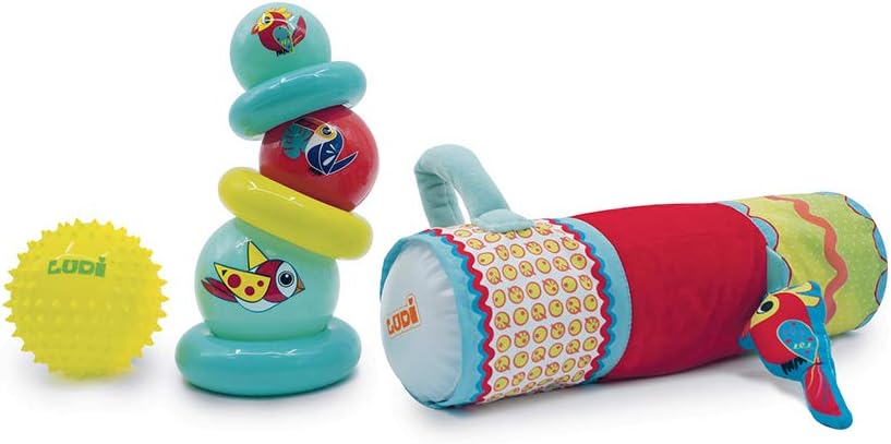 LUDI Sensory Stimulation Set Special Toy Set for Sensory Development, Multicoloured, 8 Unité (Lot de 1)