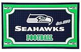 Team Sports America Seattle Seahawks Embossed Floor Mat, 18 x 30 inches