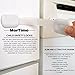 MorTime Adjustable Child Safety Locks Latches Straps to Baby Proof Cabinets, Drawers, Appliances, Toilet Seat, Fridge, Oven | 3M adhesive - no tools or drilling | 6 pack White