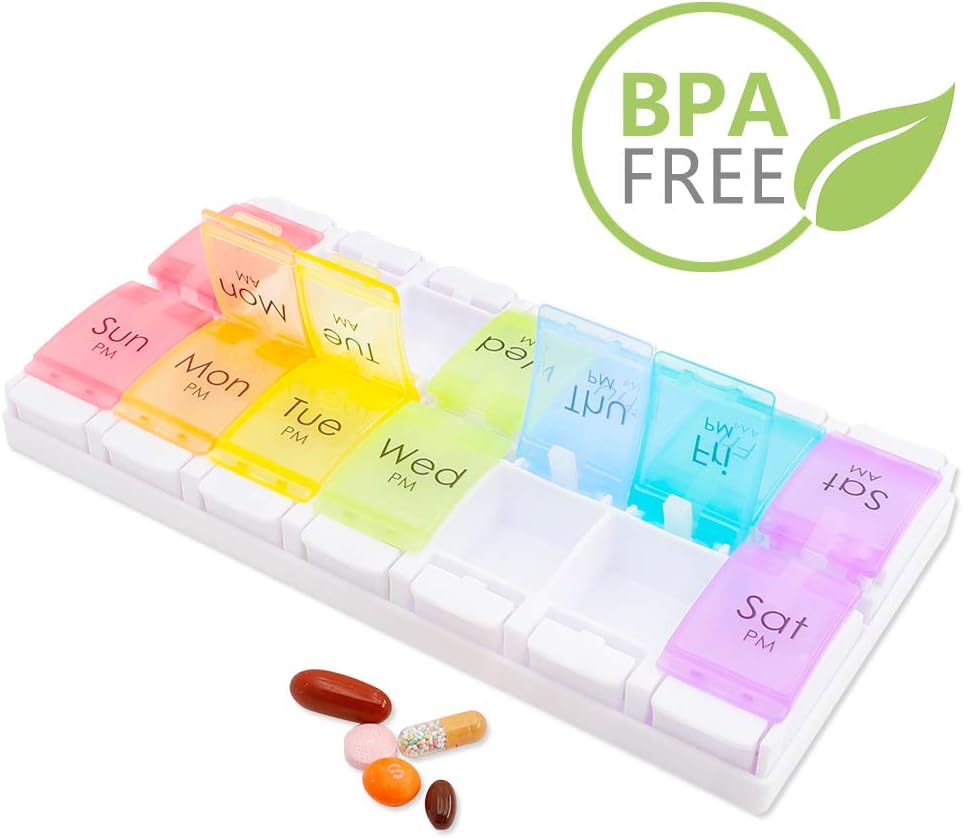 KIPEPO 7 Day Pill Organizer