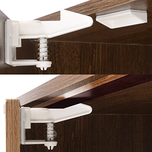 Child Safety Cabinet Locks Latches 10 Pack Kids Baby Proofing