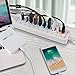Apanage 11 Port Powered USB 3.0 Hub Splitter, 7 Port USB Data Hub + 4 Smart 2.4A Charging Ports USB Hub, 12V/4A Power Adapter for MacBook Air, Laptop, iMac,PC, USB Flash Drives, Hard Drive (White)