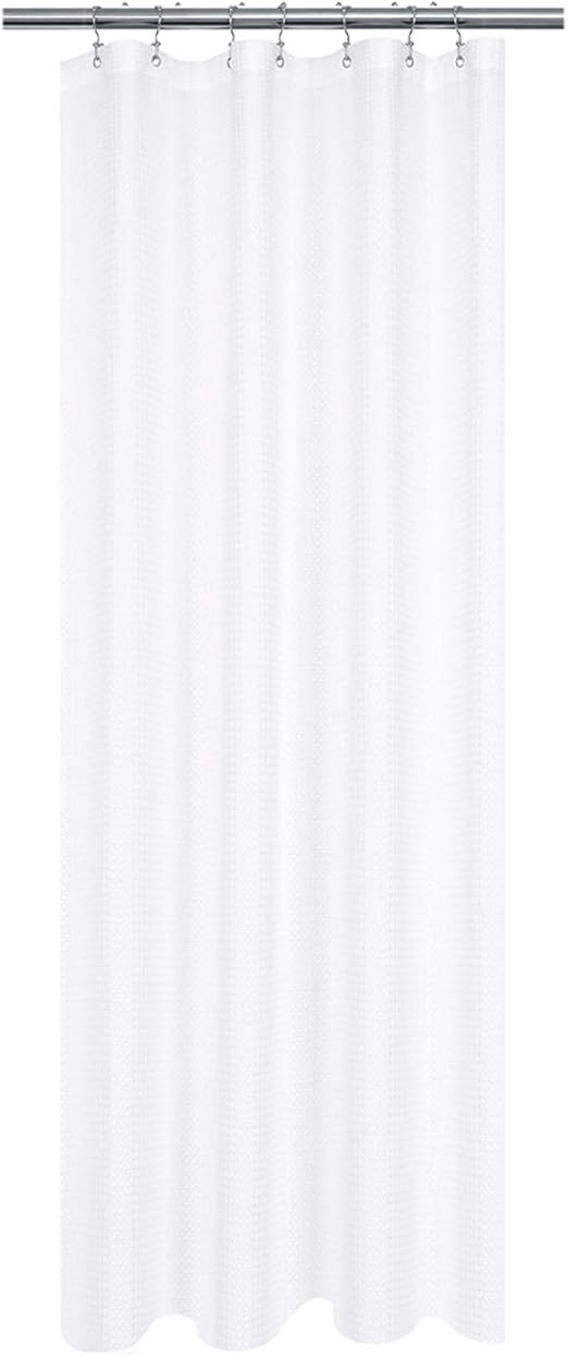 Amazon Com Barossa Design Stall Fabric Shower Curtain Waffle