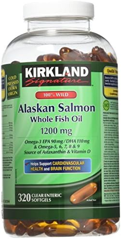Kirkland Signature 100 Wild Alaskan Salmon Oil 90 EPA 110 </span> (096619421244)