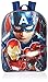 Marvel Boys' Captain America Backpack with Lunch Kit, Red