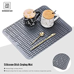 Silicone Dish Drying Mat, Non-Slip Easy Clean Sink