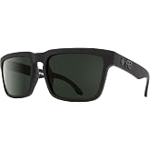 Spy Helm Square Sunglasses for Men for Women | In Soft Matte Black, Spy &amp; Soft Matte Dark Gray. Polarized options available. Bonus 4-piece care kit included.