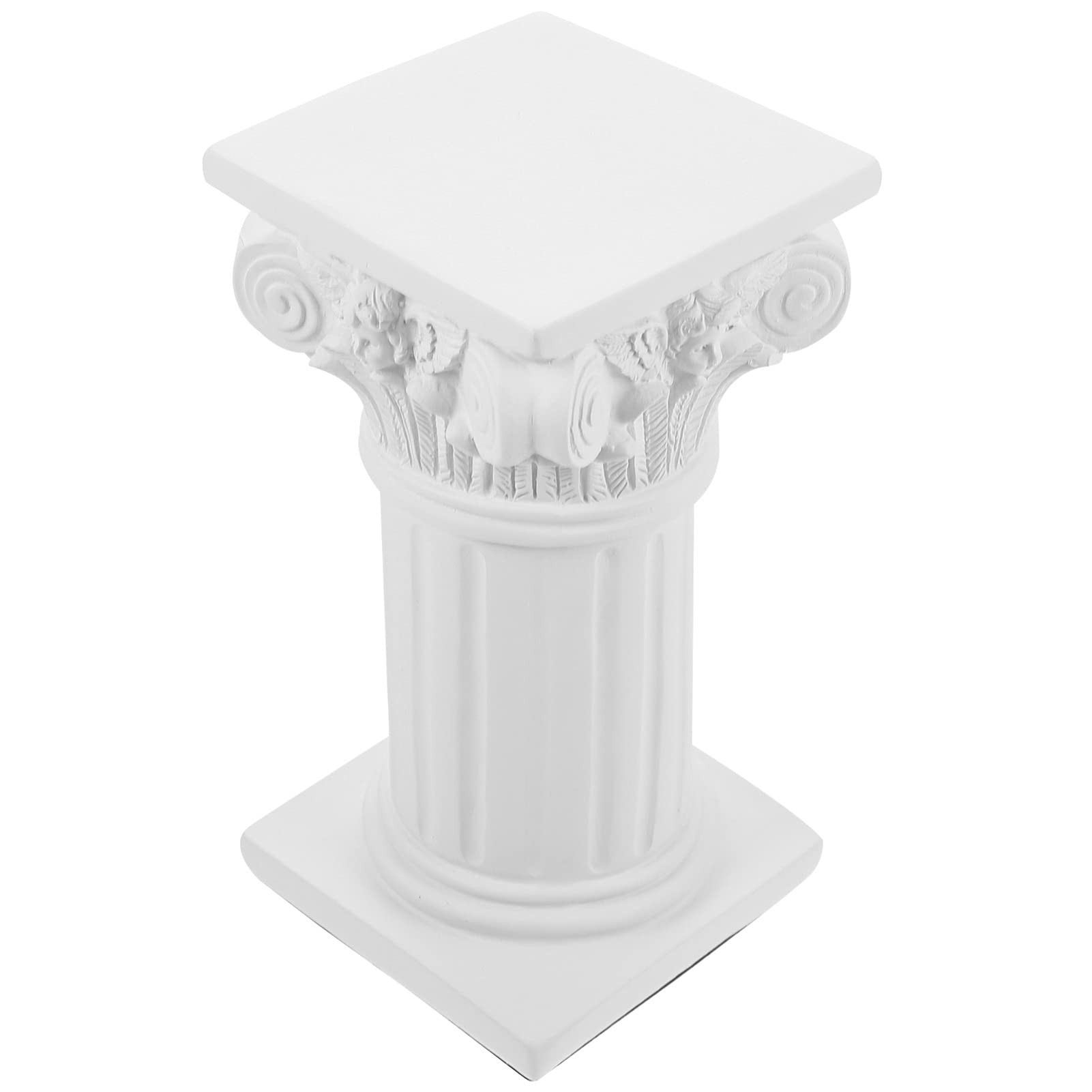 Photo 1 of NUOBESTY Roman Pillar Greek Column Statue Resin Stand Greek Column Resin Statue Figurine Sculpture Sand Table Game Decor for Indoor Outdoor Decoration