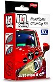 H&A QUALITY Headlight Restoration Kit, Headlights Car Detailing Kit Lens Cleaning Wipes for Restorer and Remover Haze Headlights Cover to Cleaner Top Coat with Shine New UV Protectant Clear Coat