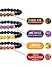 LOLIAS Chakras Bracelet 8 Pack Bead Gemstone Bracelet for Men Women Natural Stone Diffuser Bracelet Stretch Yoga Bracelets