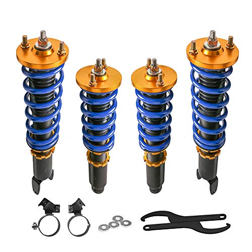 MOSTPLUS Adjustable Height Coilovers Struts for Honda Civic 1992-2000 EK EJ EM Coil Spring Over Shock Front Rear (Set of 4)