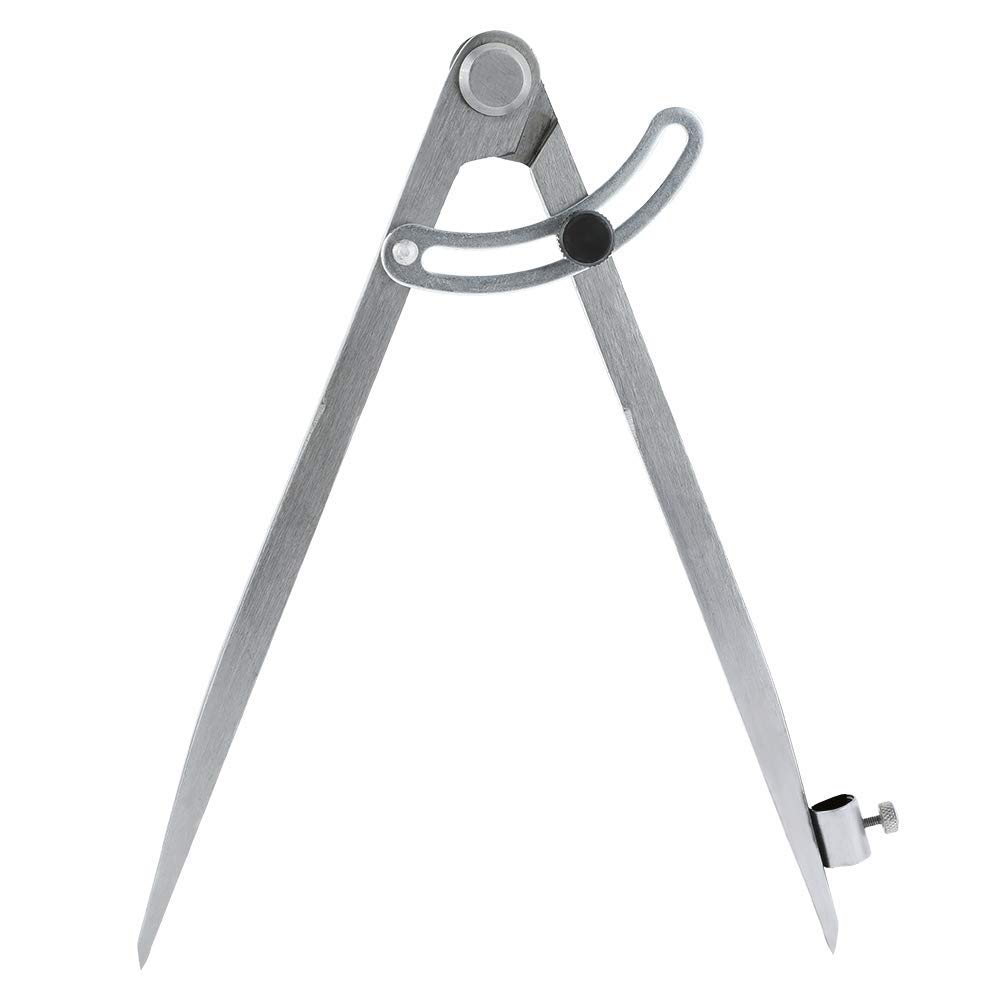 Bohoman Professional Woodworking Compass with Wing and Pencil Holder, 8 Inch Ideal for Geometry, Drawing, Drafting