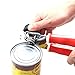 BESU Manual Can Opener, Easy Turn Design and won't Touch Food, Plus Free 2 Packs Spoons, Durable and Safety Opener for Large or Small Canned or Bottle