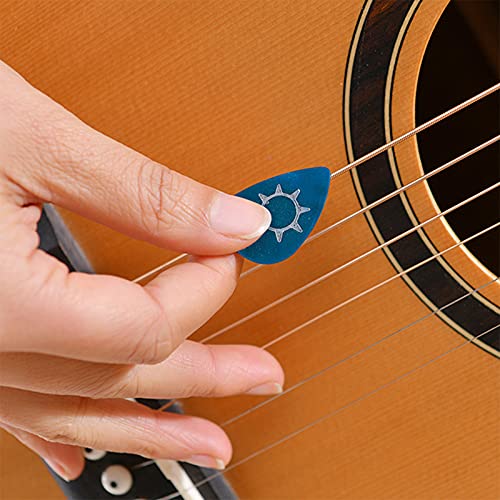 13Pcs Guitar Musical Pick Resin Mold, Triangle Pick Resin Mold Resin Cast Silicone And Guitar Pick Box Mold, Music Accessories Epoxy Resin Mold, With 10Pcs Golden Keychain, Necklace, Decoration (Guitar Pick Mold)