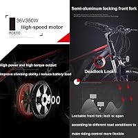 Hyuhome Biciclette elettriche per Adulto, in Lega di magnesio Ebikes  Biciclette all Terrain, 26\