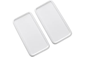 VUFVOID Porcelain Watercolor Palette, Ceramic Artist Paint Palette, Watercolor Mixing Tray for Watercolor Gouache Acrylic Oil Painting（10 * 4.7'' Rectangle 2Pcs）