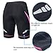 CYCEOS Womens Cycling Shorts with 4D Gel Padded - Breathable Women Bike Shorts Lightweight Biker Pants for Outdoor Biking Riding (X-Large, Red)