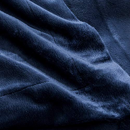 NTBAY Velvet Flannel Duvet Cover Set, 3 Pieces Zippered Comforter Cover