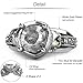 EVBEA CZ Skull Engagement Ring for Women Gothic Aphrodite Simulated Diamond Ring(341,6)
