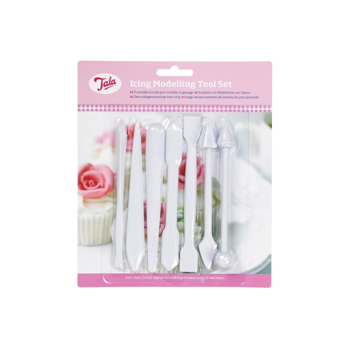 Tala Double Ended Fondant Tool Modeling Set,6 Piece Set Designed for Shaping and Crafting Fondant Icing, Also great for use with other foods and non foods