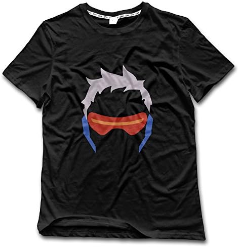 Fflying Men's Overwatch Soldier 76 Logo T Shirt Black