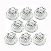 HUELE 20pcs Clear 6 Beads Crystal Swirl Hair Twists Coils Spirals Hair Pin Clip Accessories