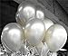 100 Premium Quality Balloons: 10 inch Silver latex helium balloon wedding / birthday party decorations and Events