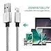 Aokesi Braided iPhone Charger Cord, 3Pack 10 Feet Extra Long Charging Cord for Apple iPhone7/7 Plus/6/6 Plus/6S/6S Plus,SE/5S/5,iPad,iPod Nano 7 (Silver Gray)